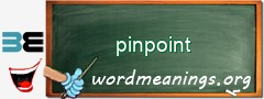 WordMeaning blackboard for pinpoint